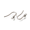 304 Stainless Steel Rhinestone Earring Hooks STAS-D310-01P-04-2