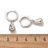 Brass Cubic Zirconia Hoop Earrings EJEW-Q015-02P-B-3