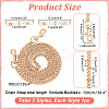 3Pcs 3 Style ABS Plastic Imitation Pearl & Iron Curb Chain Bag Handles DIY-WR0002-70A-2