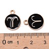 Alloy Enamel Pendants X-ENAM-S124-01B-08A-2