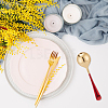 6Pcs 2 Colors 304 Stainless Steel Teaspoon AJEW-GO0001-12-6