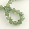 Natural Gemstone Green Aventurine Round Bead Strands G-R265-4mm-2