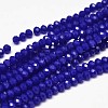 Faceted Rondelle Glass Beads Strands GLAA-I033-4mm-24-1