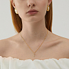 Brass Pave Clear Cubic Zirconia Pendants KK-HY0002-79-5