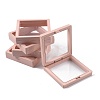 5Pcs Square Transparent PE Thin Film Suspension Jewelry Display Box CON-FS0001-19A-2