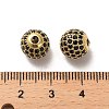925 Sterling Silver Micro Pave Cubic Zirconia Beads STER-H110-24C-04G-3