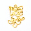 Zinc Alloy Open Back Bezel Pendant PALLOY-TAC0024-22-2