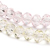 Transparent Painted Glass Beads Strands X1-DGLA-A034-T6mm-A25-4