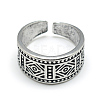 Adjustable Alloy Wide Band Cuff Finger Rings X-RJEW-S038-011-2