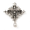 Alloy Rhinestone Brooch for Clothes Backpack JEWB-Q030-55AS-2