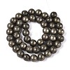 Natural Pyrite Beads Strands X-G-S249-01-8mm-2