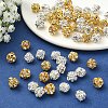 60Pcs 2 Styles Brass Rhinestone Beads KK-YW0004-26-4