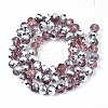 Electroplate Glass Bead Strands GR8MMY-29S-2