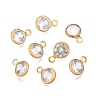 Brass+Cubic Zirconia Charms KK-T070-13C-A-1