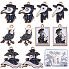 SUNNYCLUE 20Pcs 5 Style Alloy Enamel Pendants ENAM-SC0004-15-1