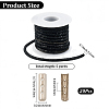 5 Yards Rhinestone Synthetic Rubber Cords OCOR-SP0001-33C-2