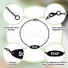 8Pcs 2 Styles Zinc Alloy Charm Bracelets AJEW-OC0002-19EB-4