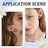 40Pcs Wooden Stud Earring Findings FIND-SC0012-24-5