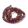 Transparent Electroplate Glass Beads Strands EGLA-A039-T3mm-L05-2