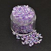 AB Color Plated Rice Electroplated Eco-Friendly Transparent Acrylic Beads PACR-I002-20-1