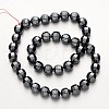 Non-magnetic Synthetic Hematite Bead Strands G-F300-30-09-2