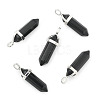 Natural Black Obsidian Double Terminated Pointed Pendants X-G-F295-04K-3