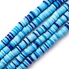 Handmade Polymer Clay Beads Strands CLAY-R089-6mm-T02B-31-1