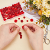 80Pcs 4 Style Dyed Synthetic Coral Beads CORA-GA0001-01-3