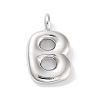 Rack Plating Brass Balloon Letter Pendants KK-C050-01P-B-1