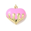 Rack Plating Brass Enamel Pendants KK-S366-05G-09-1