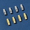 8 Sets 2 Colors Brass Locking Tube Magnetic Clasps KK-FS0001-61-7