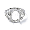 Adjustable 925 Sterling Silver Ring Components STER-K179-30P-2