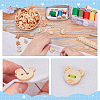 240Pcs 12 Styles 2-Hole Wood Buttons BUTT-AR0001-23-3