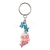 Mermaid Opaque Resin Pendant Keychain X1-KEYC-JKC00624-04-1