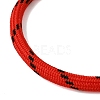 Braided Round Polyester Cord Bracelet Makings FB-CBAEDA0-01P-27-2