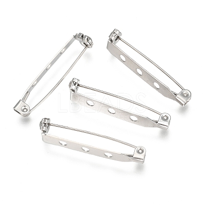 Tarnish Resistant 304 Stainless Steel Brooch Findings Sets STAS-G137-52P-03-1
