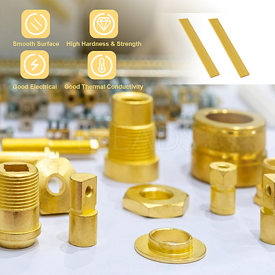2Pcs Brass Sheets DIY-OC0013-55B-1