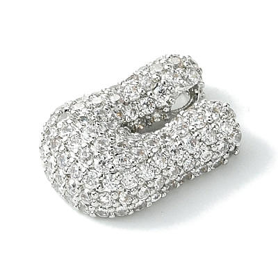 Rack Plating Brass Clear Cubic Zirconia Pendants KK-S378-01P-U-1