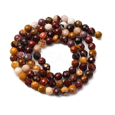 Natural Mookaite Beads Strands X-G-D320-A05-4mm-1