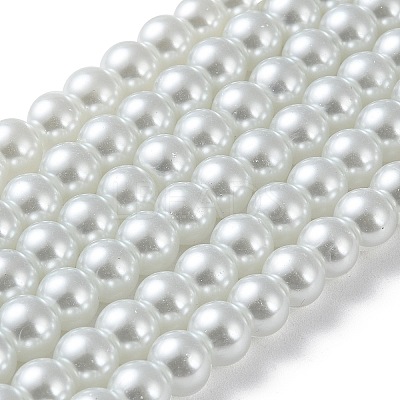 Glass Pearl Beads Strands HY-8D-B01-1