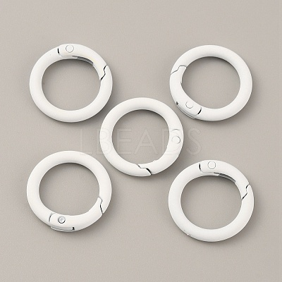 Spray Painted Alloy Spring Gate Rings FIND-WH0120-89A-09-1