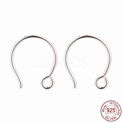 Rhodium Plated 925 Sterling Silver Earring Hooks LS-STER-N0001-028S-1