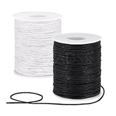 2 Rolls 2 Colors Waxed Cotton Cords YC-PH0001-52H-1