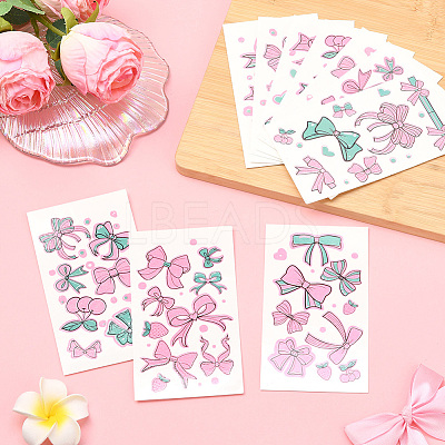 20 Sheets Luminous Water Proof Removable Temporary Tattoos Stickers AJEW-SP0002-81A-1