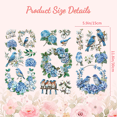 3 Sheets 3 Styles PVC Waterproof Decorative Stickers DIY-WH0404-094-1