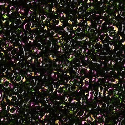 Picasso Spray Painted Glass Seed Beads SEED-T006-04-19-1