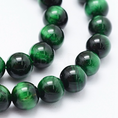 Natural Tiger Eye Beads Strands G-F561-10mm-B01-1