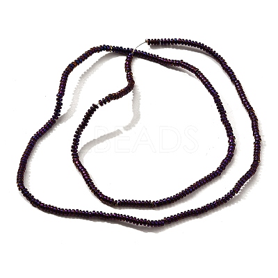 Electroplated Synthetic Non-magnetic Hematite Beads Strands X-G-L613-G01-01D-1