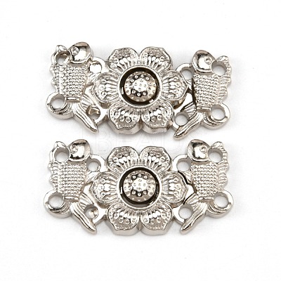 Alloy Snap Lock Clasps FIND-WH0108-19P-1