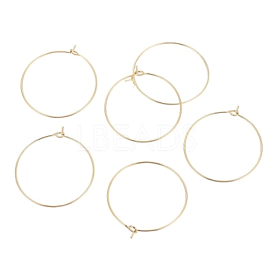 Ion Plating(IP) 316L Surgical Stainless Steel Hoop Earring Findings STAS-G130-03G-30MM-1